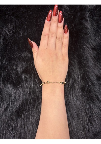 Ktp Charm Bileklik - 14 Ayar Altın Kaplama