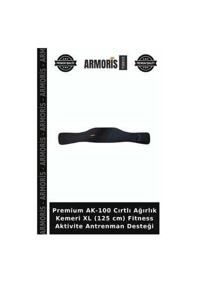 Premium Ak-100 Cırtlı Ağırlık Kemeri Xl 125 Cm Fitness Aktivite Antrenman Desteği Çok Renkli