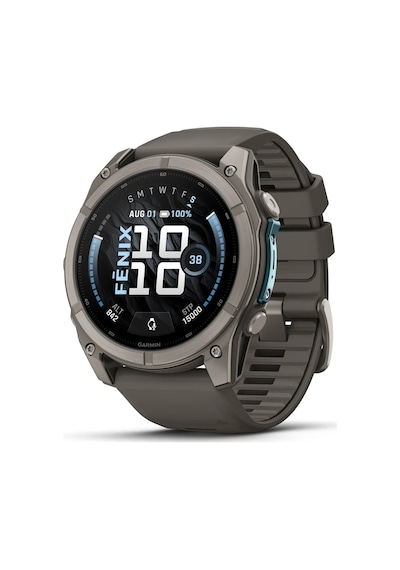 Garmin Fenix 9 51 MM Silikon Kayışlı Titanyum Çakıl Akıllı Saat (Distribütör Garantili)
