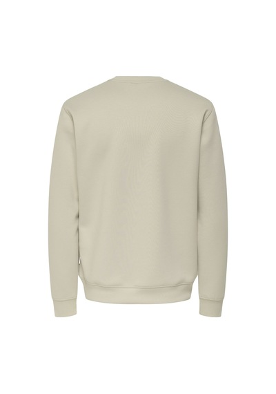 ONLY & SONS Onsluca Lıfe Reg Ls Crew Sweat Erkek Gray Sweatshirt - 22035201 Gri