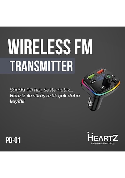 Lexroo Fm Transmitter Modulator Araç Fast Quıck Charge Hızlı Şarj