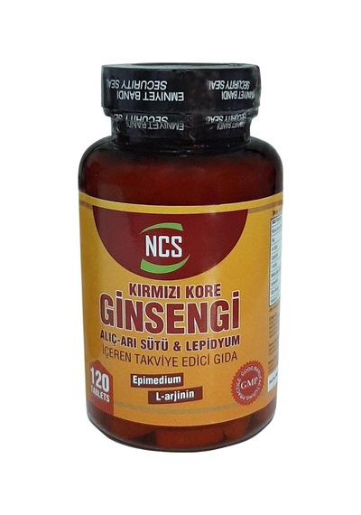 Ncs Kırmızı Kore Ginsengi Alıç Arı Sütü Lepidyum 120 Tablet