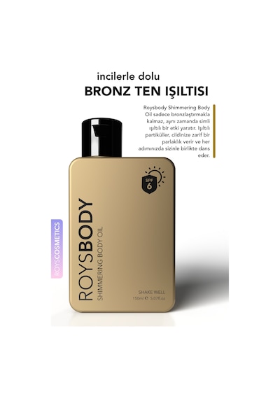 Roys Beauty Shimmering Body Oil SPF6 150 ML