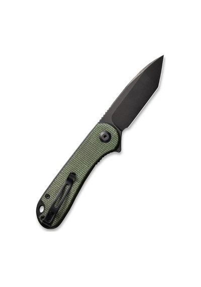 Civivi Elementum Green Canvas Micarta Handle Black Stonewashed D2 Blade,tanto Kamp Çakı Yeşil