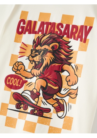 Gsstore Galatasaray Çocuk T-shirt C261035 Ekru
