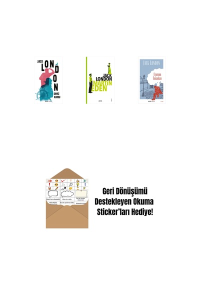 Deniz Kurdu + Martin Eden + Uçurum İnsanları + Okuma Sticker'ları