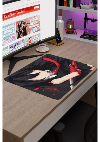 Akame Ga Kill Anime V5 - 48x40 Xl Gaming Kauçuk Kaymaz Taban Mouse Pad Fare Altlığı