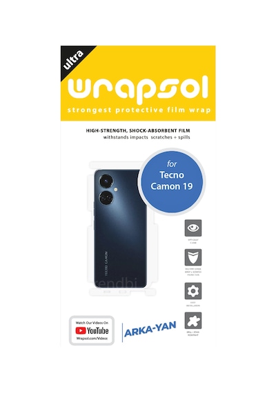 Tecno Camon 19 Arka Ve Yan Koruyucu Poliüretan Film