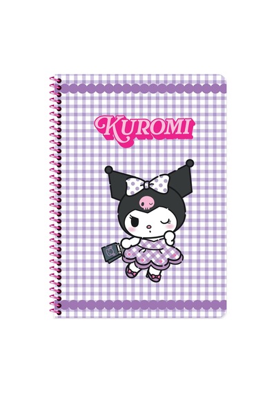 Kuromi A4 80 Yp Çizgili Spr.karton Kapak Defter - Mor Çok Renkli