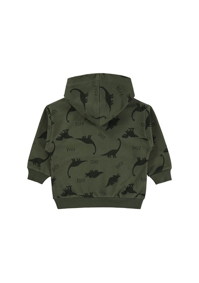 Civil Boys Dınosaur Walk Emp.etiketli 2-5 Yaş Sweatshirt - Haki Koyu Haki