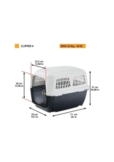 Ferplast Clıpper 4 Plus Köpek Taşıma Çantası Max.20kg 71cm