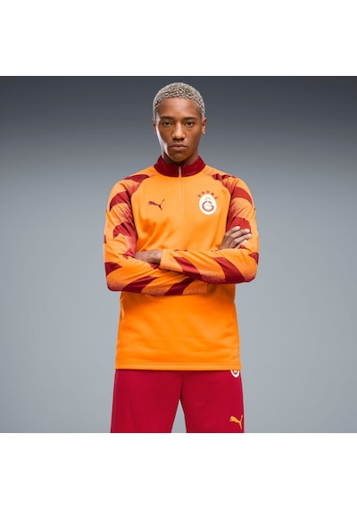 Puma Galatasaray Erkek Fermuarlı Dar Kesim Üst 786819 07 Turuncu