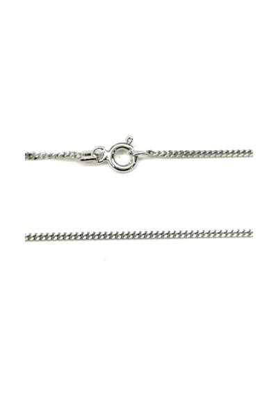 Omar Silver Unisex Gurmet 1,40 Mm Rodyum Kaplama Gümüş Kolye Zinc