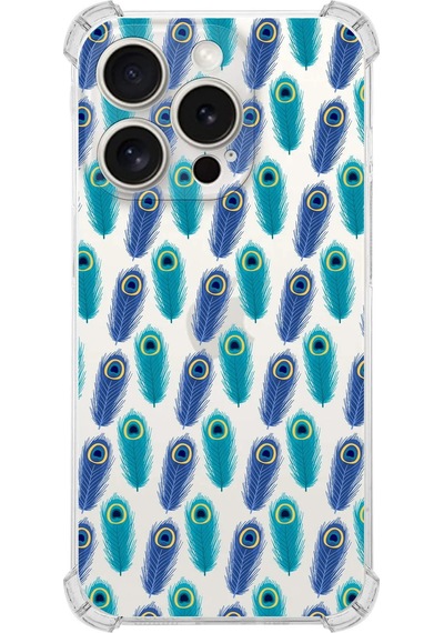 Printify Apple Uyumlu iPhone 15 Pro Devil Eye 4 Şeffaf Köşe Ve Kamera Korumalı Korumalı Antişok Kılıf 0166d