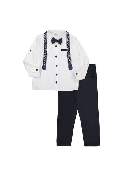 Mnk Oxford MNK0302 Gömlek Uzun Pantolon Erkek Çocuk Takımı