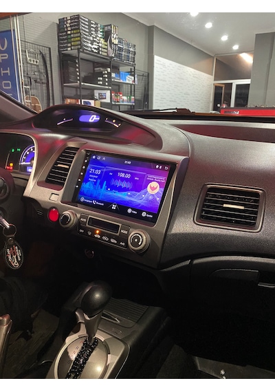 Honda Cıvıc Fd6 2006-12 9" İçerden Ekran Uyumlu Androıd Multimedya Gerçek 2/32 Kablosuz Carplay Geri Görüş Kameralı 9"