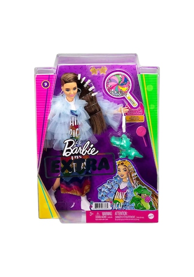 Barbie Extra Renkli Elbiseli Bebek Gyj78
