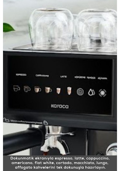 Karaca Mycaffe Barista S10 Espresso Latte Ve Cappuccino Makinesi