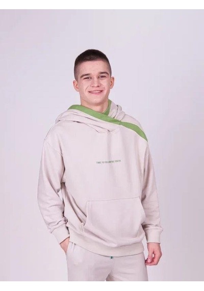 Marions Çocuk 2 İplik Kumaş Pamuklu Sırtı Yazı Detaylı Kapüşonlu Tasarım Sweatshirt-13541 Bej Marions Çocuk 2 İplik Kumaş Pamuklu Sırtı Yazı Detaylı Kapüşonlu Tasarım Sweatshirt-13541 Bej