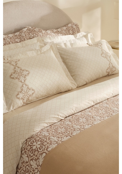 Karaca Home Luvina 8 Parça Çift Kişilik Summer Set Bej Bej