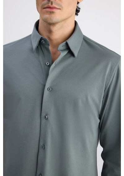D'S Damat Ds Damat Slim Fit Haki Örme Gömlek 6hf02g801281m Çok Renkli D'S Damat Ds Damat Slim Fit Haki Örme Gömlek 6hf02g801281m Çok Renkli