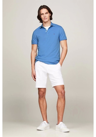 Tommy Hilfiger Erkek Polo Heren Soluk Mavi T-shirt Denim