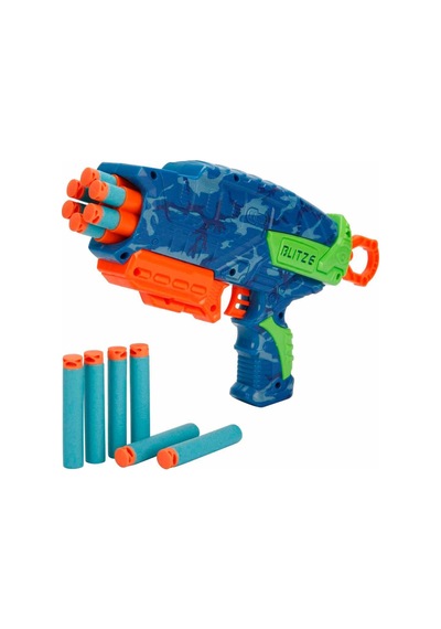 Dart Atan Yüksek Menzilli Oyuncak Silah - 28 Cm - Güçlü Atış Mekanizması Çok Renkli