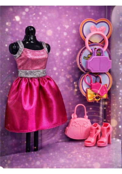 Moda Prensesi 29 Cm Ekstra Elbiseli Ve Aksesuarlı Oyuncak Bebek Seti - Değiştirilebilir Kıyafetli Sarı
