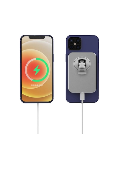 Magsafe 15w Kablosuz Şarj Alet Araç Içi Izgara Telefon Tutucu Manyetik Magsafe Kablosuz Wireless Araç Şarjı Beyaz