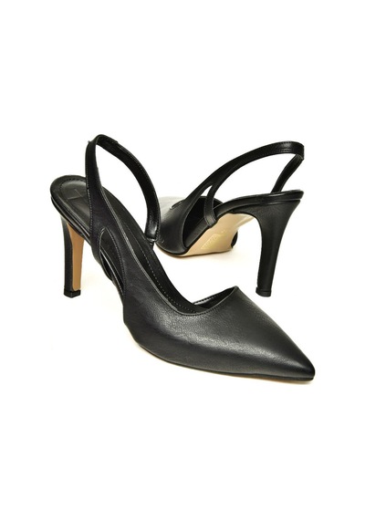 Fox Shoes U404589409 Siyah İnce Topuklu Kadın Ayakkabı Siyah