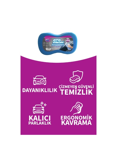 Oto Süngeri Üçlü Set