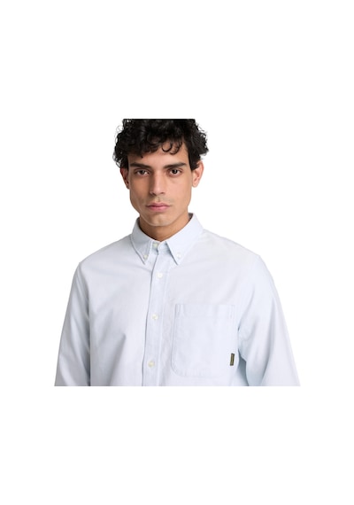 Timberland Lake Warner Solid Oxford Shirt Erkek Gömlek-33997 Açık Mavi
