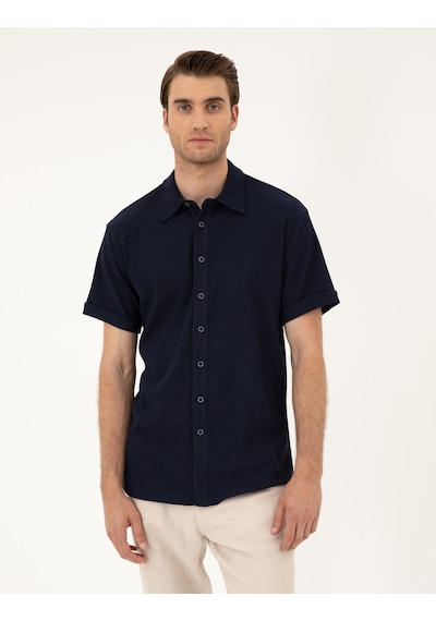 Pierre Cardin Erkek Lacivert Gömlek Örme 50286123-vr033 Lacivert