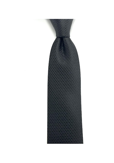 Pierroni Siyah Desenli Slim Kravat P0407 Siyah
