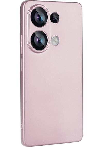 Noktaks - Xiaomi Uyumlu Redmi Note 13 4g - Kılıf Mat Renkli Esnek Premier Silikon Kapak - Rose Gold