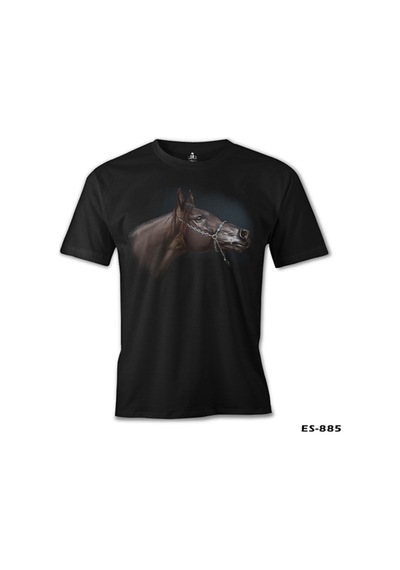 At 6 Siyah Erkek Tshirt