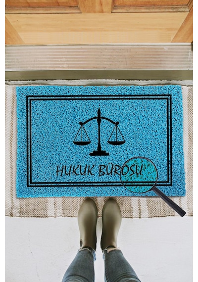 KIVIRCIK PASPAS KISIYE OZEL HUKUK BUROSU SCALES TURKUAZ 40X60 CM