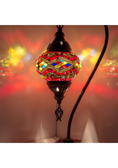 Dekoratif RENKLİ DEKORATİF DESENLİ MOZAİK LAMBA