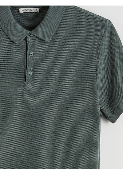 Lcwaıkıkı Classic Yeşil Polo Yaka Erkek Triko Tişört