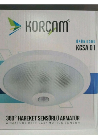 360 Derece Hareket Sensörlü Tavan Armatür Beyaz