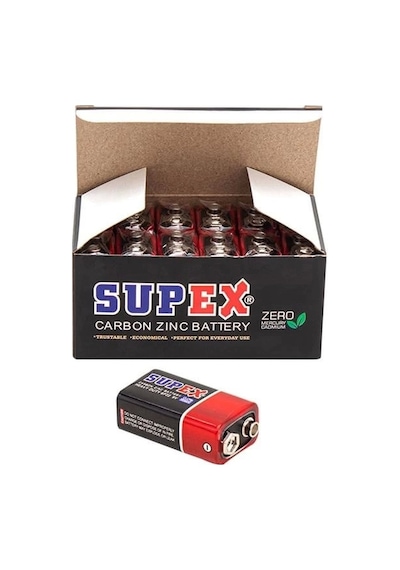 Supex 6f22 9 Volt Pil 12 'li Paket