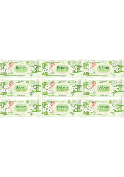 Bebem Natural Narin Dokunuş Islak Bebek Mendili Plastik Kapak 9 X 90'Lı