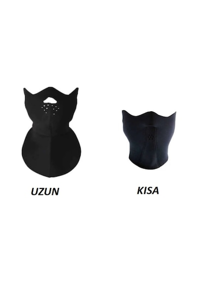Motosiklet Su-rüzgar Geçirmez Neopren Yüz-boyun Maske Uzun-kısa