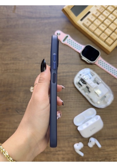 Redmi 15c Uyumlu Süper İnce Mat Ultra Thin Silikon Kılıf Lacivert