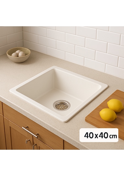 Bloom Platin 400 Granit Eviye 40 x 40 CM