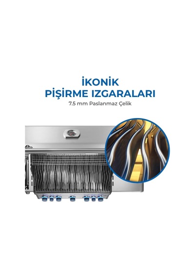 Napoleon Rogue Pro S 625 Rsıb Gazlı Mangal Gri