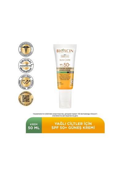 Bioxcin Sun Care Çok Yüksek Korumalı Yağlı Ciltler Için Güneş Kremi Spf 50+