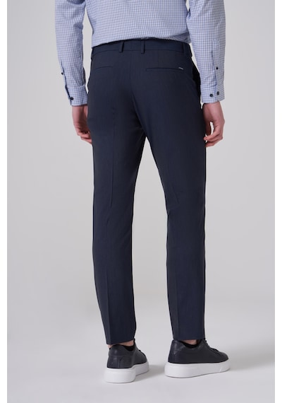 Morven Erkek Lacivert Yünlü Trend Desenli Dynamic Fit Pantolon 26mc003023200 Lacivert
