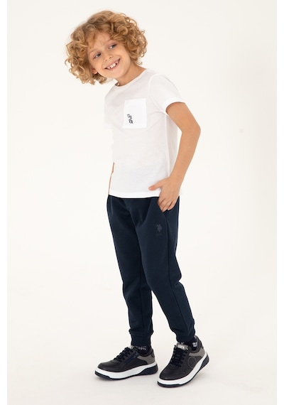 U.S. Polo Assn. Erkek Çocuk Beyaz Bisiklet Yaka Tişört 50298096-VR013 U.S. Polo Assn. Erkek Çocuk Beyaz Bisiklet Yaka Tişört 50298096-VR013