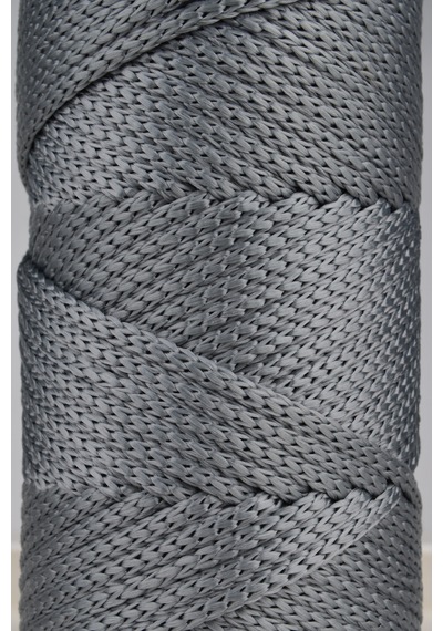 5 Mm - 400 Gr Polyester Makrome Ipi Gri 95 M Polyester Makrome Ip Supla Ip Ve Çanta Ipliği